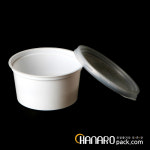 (SJ)105파이 (중) 백색/검정 합포장 800개 : 하나로푸드.하나로팩