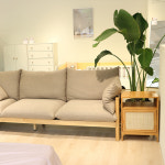 레이디가구 다인 100% 원목 1인용 패브릭 소파 : 레이디가구 몰