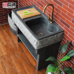 야외 실내 도기 돌 석재 세면대 복석통천연대리석재수지옥외돌세탁지베란다일체정석정원수조 : 오퍼스토어