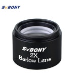 SVBONY 125 2X 바로우 렌즈 M28606 표준 단안경 망원경 광학 콤팩트 아이피스 317mm F9125이안경 렌즈콤팩트 : 아빠존