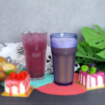 MIR PC컵 8각컵 420ml (14온스) 카페 음료 다회용 플라스틱 리유저블컵 : 해피미르
