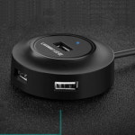 멀티 인터페이스 USB 허브(TYPE-C 케이블) 4포즈 일체형OTG 안드로이드 전원공급 : 햇볕드는 창