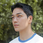 얼굴형에맞는안경 로즈골드 안경테 98751 (편안한 은색안경, 다각형) : 스타일호른