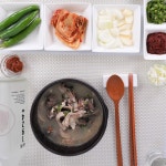백암왕순대 토종 전통 순대국 순대 국밥 5팩 간단한 국 밀키트 옛날 순댓국 : 백암왕순대