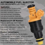 8PCS 0280150943 연료 인젝터 포드 머스탱 소풍 E-150 F-150 원정 빅토리아 E-350 F-350 F-250 4.6-5.8L : SUIT N ROLL