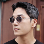 저널 메탈 원형 남성 여성 편광 클립온선글라스(블루라이트 차단 안경 /도수렌즈 교체가능) : 스타일호른
