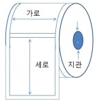 감열라벨 100mmx150mm x300매 바코드라벨 라벨스티커 감열지 : 우리들라벨
