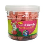 댕댕스타 덴탈 프랜드 300g(딸기) 강아지 입냄새 치석 제거 치아 건강 간식 개 껌 : 러브펫츠