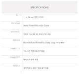 Flower vase 실크스크린 카드 : 썸띵 플레젠트 스튜디오