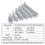 led 벽조명 테라스 외부 벽 거실 복도 간접 조명 diy 인테리어 벽등 조명 장식  122 : 와마트
