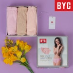 BYC 여성 팬티 3매 세트 순면 미디 요일 속옷 : 명성상사