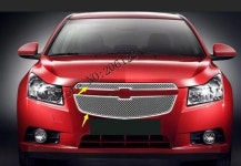 CHEVROLET CRUZE 용 2009-2013 년 수정 된 금속 그리드 오버레이 전면 레이싱 그릴 트림 : SUIT N ROLL