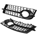 2PCS 아우디 TT 8J 2006-2014 8J080768201C 8J080768101C에 대 한 자동차 앞 안개 빛 그릴 램프 커버 벌집 16 진수 : SUIT N ROLL