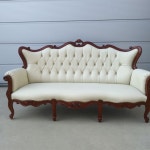 메티스가구 엔틱소파,티린스 3인용 아이보리 가죽소파 : 메티스가구