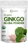 징코Micro Ingredients Raw Organic Ginkgo Biloba Powder 8 Ounce : COLORFUL