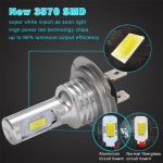 2PCS H4 3570 2SMD LED 램프 CSP 자동차 헤드 라이트 전구 H7 H8 H11 안개등 HB3 9005 HB4 H27 881 8000K 3000K 6000K 자동 1 : SUIT... 