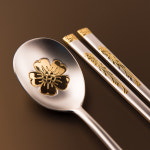 꽃봉황 금부 은수저 /금수저/수저세트/명절 부모님 예단 추석 답례품 기업단체 : 구씨공방