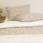 마리 플라워 이불커버-화이트 : 레브라이프