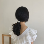 진주 두줄 머리끈 고무줄 : 앨리앤유