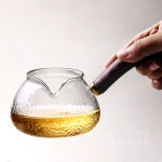 [다도 다구 다기] 예향원 아쿠아 내열유리 원목핸들 공도배 숙우 2종 P-827 : 예향원