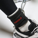 블랙 핑크 앵클 발목스트랩 1쌍 레이즈스트랩 힙 허벅지 운동 힙쓰러스트 발목보호 헬스소품 : 와이즈 바디