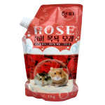햄찌 햄스터 목욕모래 장미1kg  살균 탈취 모래목욕 장미향 소동물 목욕 화장실모래 : 애니몰 스토어