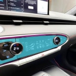 제네시스 GV70 실내공조기 센터페시아 보호필름 지문 오염 스크래치방지 악세사리 : 애플라인