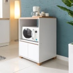 전자레인지 선반 밥솥장 전자렌지 밥통 정리 거치대 수납장 렌지장 받침대 전기밥솥 우드 다이 낮은 렌즈대 광파 오븐장 틈새 주방 오크 화이트... 