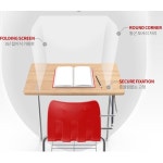 PP 투명 가림막 칸막이 책상 파티션 식당 학교 유치원 개인위생 비말차단 다용도 가림판 : 찐다온스토어