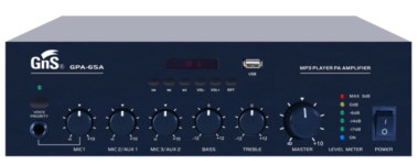지앤에스일렉트로닉스 GNS GPA-65A 포터블앰프 PA앰프(HI) 3CH  60W : EM정보통신