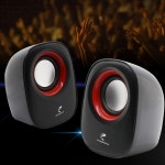 컴퓨터 USB 유선 2.1채널 우퍼 MDF 2.1 스피커 위성 3W PC 노트북 연결 : 릴라스토어
