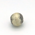 카렌실버 925 은 빈티지 플라워 라운드 볼 모양 M 관통형 펜던트 목걸이 팔찌 DIY 재료 : IDA주얼리