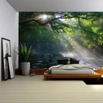 최대 3m 초대형 우주 나무 자연 패브릭포스터 16종 태피스트리 벽가리개 : 취향한스푼