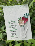 [꽃과 나무] 페이퍼아트 수제카드 엽서만들기 2종 (DIY) 캘리그라피 공예 미술 수업재료 키트 : 글림아트