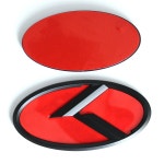 [해외배송]3D K 로고 자동차 앞 후드 뒷 트렁크 엠블럼 배지 스티커 기아 액세서리 : 모아모아95