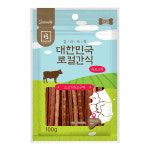 브리더랩 대한민국 로컬간식 육포간식 소고기+해남고구마(스틱), 100g, 1개 : 개밥왕