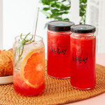 크리스마스선물 수제청 300g 자일로스설탕으로 만든 패션후르츠 자몽청 레몬청 : 수제 맘마스