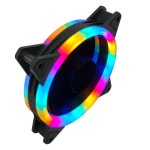 [해외배송]Wovibo Rgb 케이스 팬 120mm 3pin Molex 다채로운 유체 : 모아모아95
