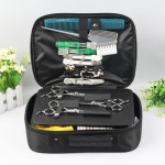 미용 가위 가방 까만 블랙 소형 집 헤어 학원 : 핑크트리다팜