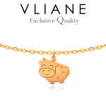 14K 황금 송아지 아기 목걸이 (미아방지) : VLIANE 브리앙