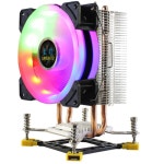 [해외배송]3  4PIN RGB LED CPU 쿨러 2-Heatpipe 9cm 팬 냉각 : 모아모아95