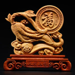 나무 조각 공예품 천연 우드 인테리어 장식품 태행애백 목조인생여의실목조각 인삼원반홈장식 마호가니 : 맛있는쑥캔디