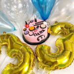 로나파티 숫자 풍선 소 골드 아기 200일 50일 셀프 촬영 웨딩 생일 1 : RONA PARTY