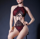 섹시쿠키 러브 어페어 홀터 바디슈트 : 섹시쿠키온라인샵