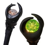 [해외배송]할로윈 led 라이트 마술 지팡이 홀 마법사 직원 애니메이션 이블 마녀 의상 : 모아모아95