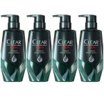 Unilever Clear Men Total Care Scalp Shampoo 유니레버 클리어 멘 끈적임 냄새 건조 토탈 케어 두피 샴푸 350g 4팩 : 와이제이써클