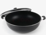 국산 양수 뚜껑 대형 전골 궁중 튀김 팬 50cm- 62cm 식당 업소용 : 라임월드