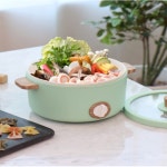 전기멀티쿠커 전골 샤브샤브 자취생 1인가구 소형 캠핑 만능 쿠커 : 벌교마켓