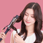 봉고데기 티타늄 볼륨 여신 예스뷰티 WUP 아이롱 온도 조절 미용실 전문가용 고데기 : 조아픽