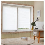 창문가리개 붙이는암막 블라인드 종이 안방 셀프 못없는 접착식 원룸 창틀 못안박는 패브릭 : 와이드아이즈